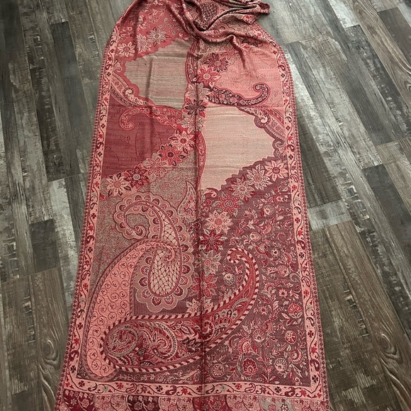 Silk Scarf Large Decor/Fashion Pashmina - Picture 4 of 12